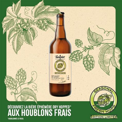 SEASONAL FRESH HOPS DE LANCELOT UNE BIÈRE BLONDE ÉPHÉMÈRE AUX SAVEURS