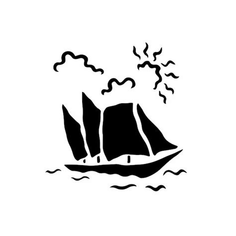 Premium Vector | Ship symbol logo vector illustration