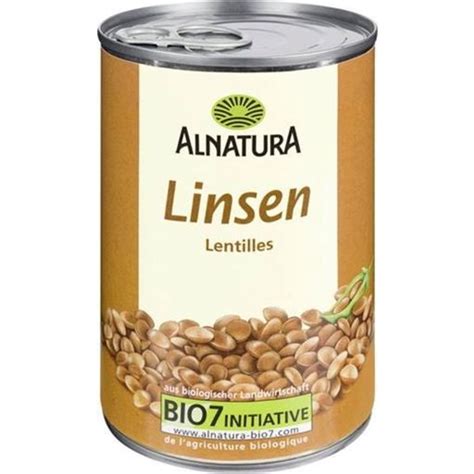 Alnatura Bio Linsen Dose 400 G Piccantino Onlineshop Schweiz