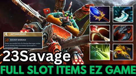 Savage Gyrocopter Hard Carry Show No Mercy Dota Youtube