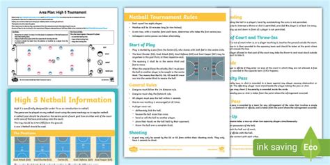 High Netball Rules Pack Twinkl Ks Teacher Made
