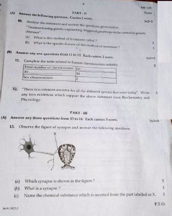 Kerala Sslc Biology Question Paper Em Model Indcareer Docs