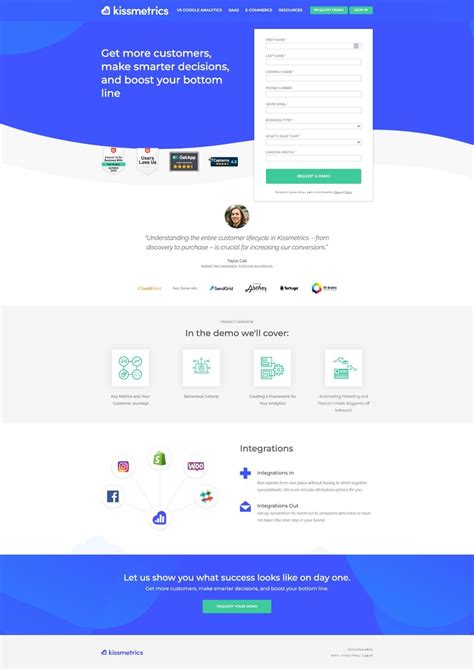 landing page examples  inspire  impact