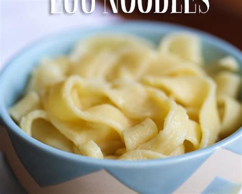 How To Make Homemade Egg Noodles Recipe