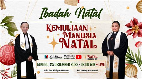 Pangibadah Natal GKJ Rewulu 2022 YouTube