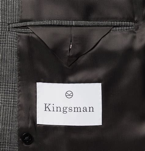 Kingsman Archie Reid Slim Fit Double Breasted Prince Of Wales Checked