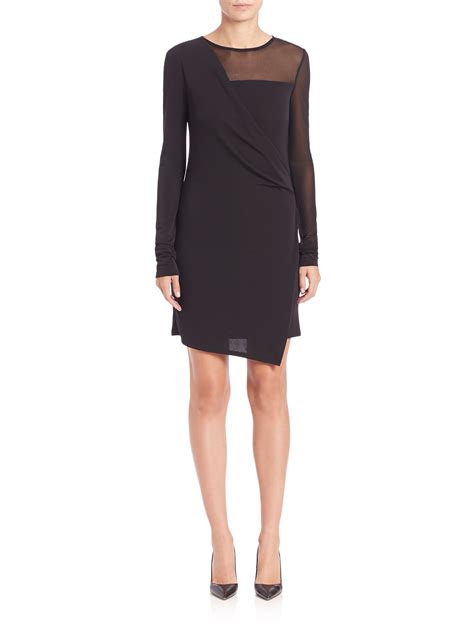 Lyst Dkny Matte Jersey Dress In Black