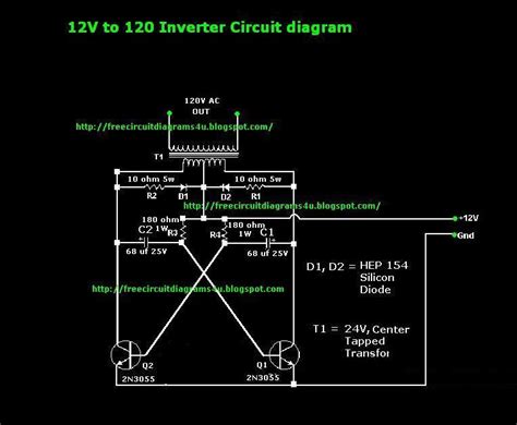 12v 120v Inverter Circuit Diagram