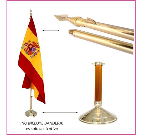 Asta Y Base De Piso Para Bandera Reglamentaria Nahui Design