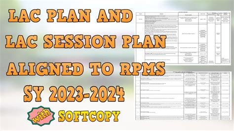 Lac Plan And Lac Session Plan Aligned To Rpms 2023 2024 With Sofcopy