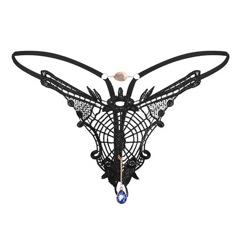 Sexiest Panties For Women Sexy Lingerie Diamond Mesh Thong Solid Color Transparent Sexy Cardigan