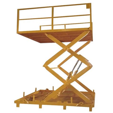 Mild Steel Scissor Lifts Working Height 10 Feet Capacity 3 Ton At