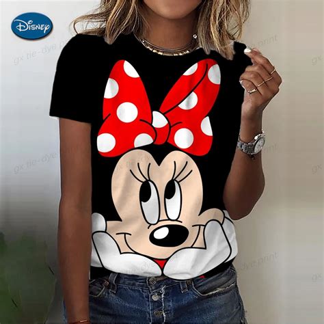 Camiseta Con Estampado De Disney Para Mujer Ropa Informal Holgada Con