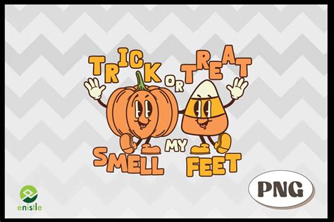 Trick or Treat Smell My Feet Pumpkin Graphic by Enistle · Creative Fabrica