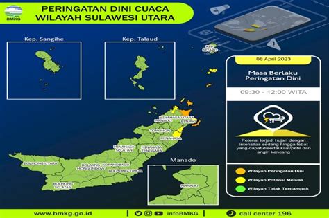 Waspada Sulawesi Utara Berpotensi Dilanda Hujan Lebat Dan Angin Kencang