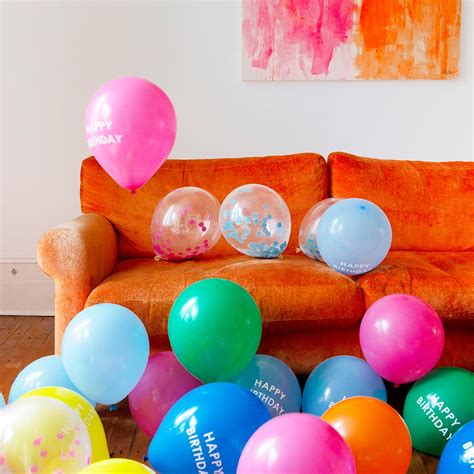 Rainbow 'Happy Birthday' Balloons - 5 Pack - Default Title - Talking ...