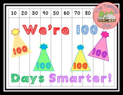 I Am 100 Days Smarter Printable