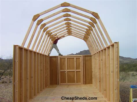 Tall Gambrel Barn Style Sheds