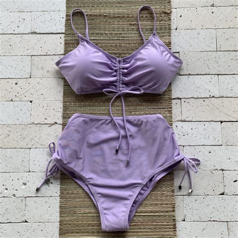 Biquini Plus Size Hot Pants Lavanda Dondoca Moda Feminina