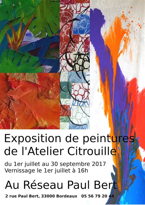 Cours De Dessin Et Peinture Bordeaux Atelier Citrouille Exposition