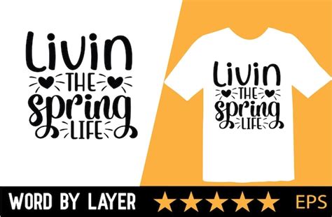 Premium Vector Spring Tshirt Typography Vector Design