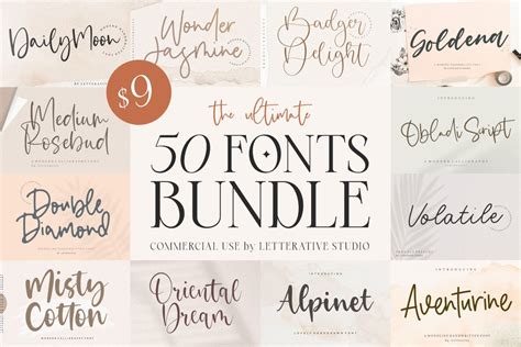 Signature Handwritten Fonts Bundle Bundle Creative Fabrica