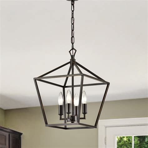 Light Oil Rubbed Bronze Lantern Pendant Chandelier In Edvivi