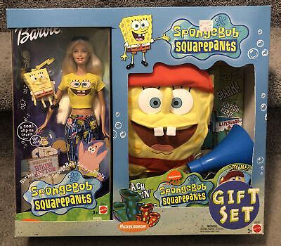 Barbie Doll SpongeBob Squarepants Beach Blastin 2003 Mattel Gift Set