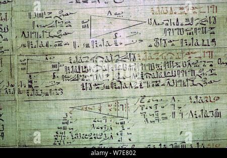 Rhind Mathematical Papyrus Stock Photo - Alamy