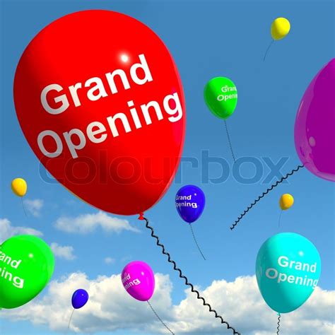 Grand Opening Balloons Showing New ... | Stock image | Colourbox