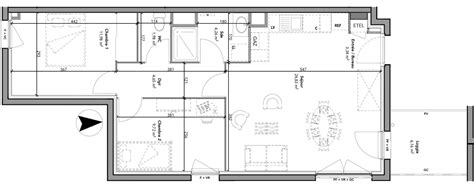 Plan Appartement T3 De 60 76 M² Neuf à Tours Résidence « Les Jardins