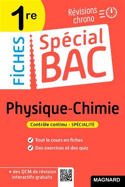 Spécial Bac Fiches Physique Chimie 1re Bac 2023 Tout le programme en 51