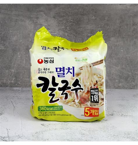 농심 멸치칼국수 멀티팩 98g5봉지 X 4개 칼국수라면 티몬