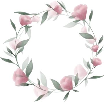 Aquarell Blumenkranz Aquarell Blumen Blumenkranz Hochzeitsblumen PNG