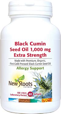 Black Cumin Seed Oil Mg Extra Strength By New Roots Herbal