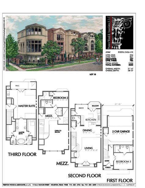 Urban Townhome Floor Plans