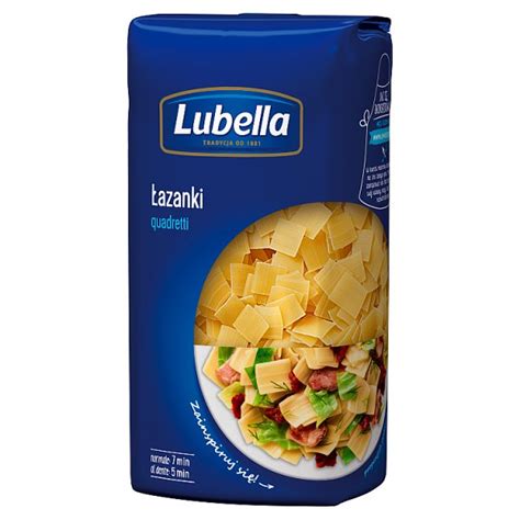 Lubella Makaron łazanki quadretti 500 g 1 szt 0 500 kg Lubella