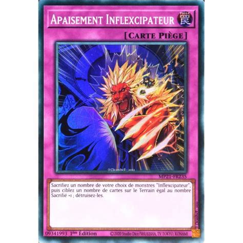 Carte YU GI OH MP21 FR235 Apaisement Inflexcipateur Super Rare NEUF FR