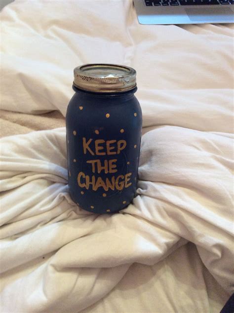 Crafted spare change jar | Change jar, Spare change, Jar