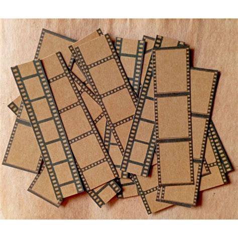 15 Pcs Mini Film Strips 3 Designs Kraft Journal Diary Bujo