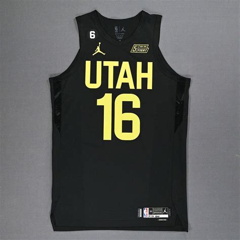 Simone Fontecchio Utah Jazz Game Worn Statement Edition Jersey