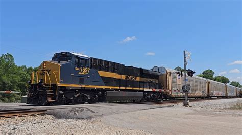 Massive CSX Action With Two Heritage Units 1836 RF P 1897 Monon