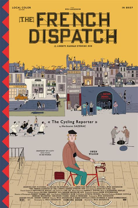 The French Dispatch Movie Poster 3 Of 18 Imp Awards