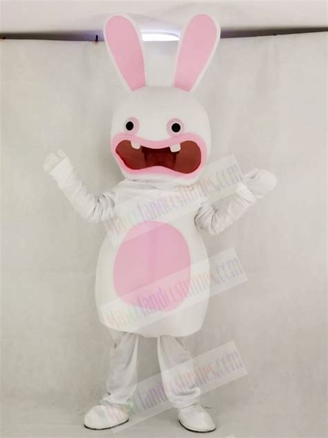 Funny Rayman Raving Rabbit Mascot Costume Cartoon