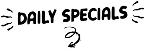 Daily Specials Clip Art Library