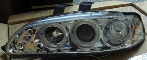 Tuningteile Angel Eyes Scheinwerfer Honda Civic 92 95 4T Chrom V1