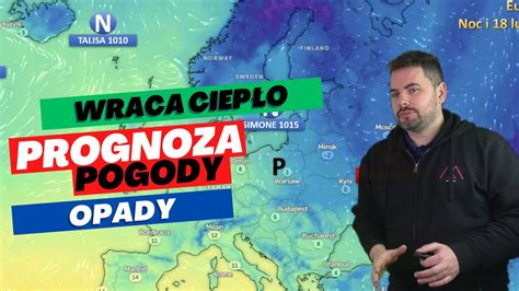 FRONT CIEPŁY nad Polską DESZCZ a na północnym wchodzie ŚNIEG WRACA