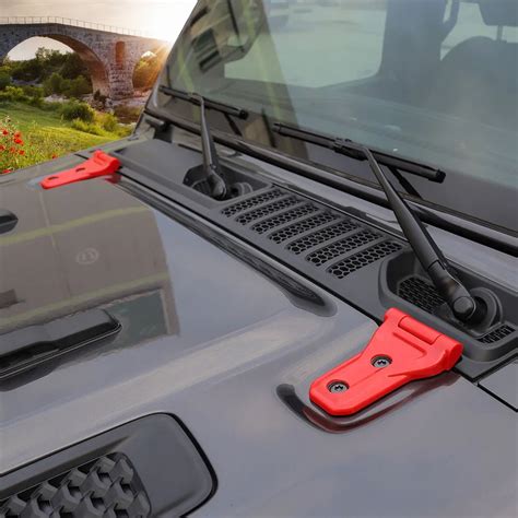 Bisagra De Puerta ABS Roja Cubierta Decorativa De 4 Puertas Para Jeep