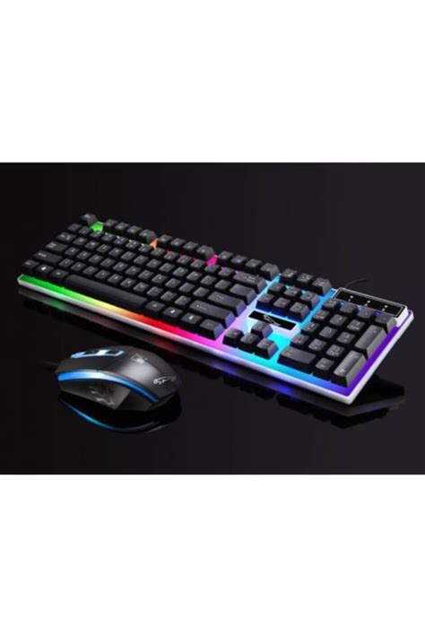 Asaf E Ticaret Polham Rgb Led I Kl Klavye Ve Mouse Seti Gamer