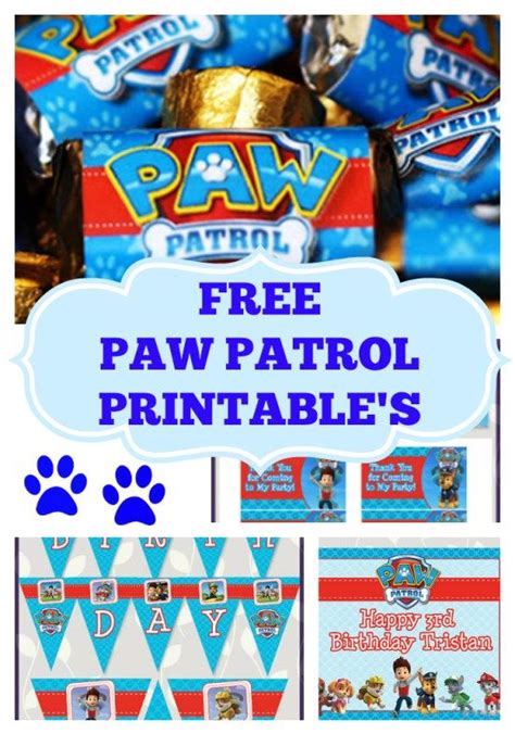 Free Paw Patrol Birthday Party Printables Paw Patrol Birthday Party Paw Patrol Birthday Paw